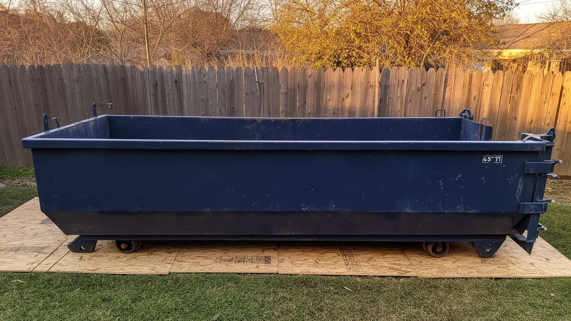 Roll-off dumpster from Ozark Hill Dumpster Rental in Fort Smith, AR